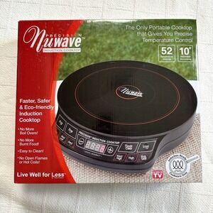 NuWave Precision Induction Cooktop 30121 Portable Burner 1300W Black 10"